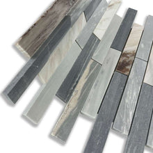 Load image into Gallery viewer, Aura Blue Sandstone Brick Mosaic