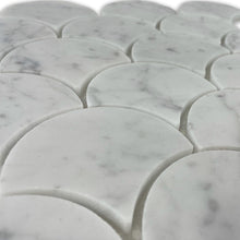 Load image into Gallery viewer, Aura Carrara Fan Mosaic