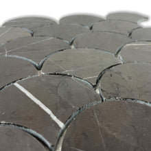 Load image into Gallery viewer, Aura Pietra Grey Fan Mosaic