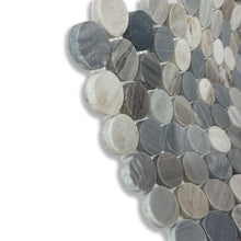 Load image into Gallery viewer, Aura Blue Sandstone Penny Mosaic
