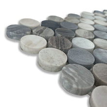 Load image into Gallery viewer, Aura Blue Sandstone Penny Mosaic
