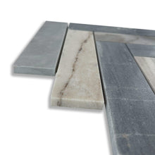 Load image into Gallery viewer, Aura Blue Sandstone Herringbone Mosaic