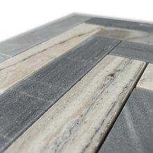 Load image into Gallery viewer, Aura Blue Sandstone Herringbone Mosaic