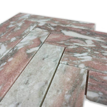 Load image into Gallery viewer, Aura Norwegian Pink Herringbone Mosaic
