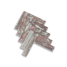 Load image into Gallery viewer, Aura Norwegian Pink Herringbone Mosaic