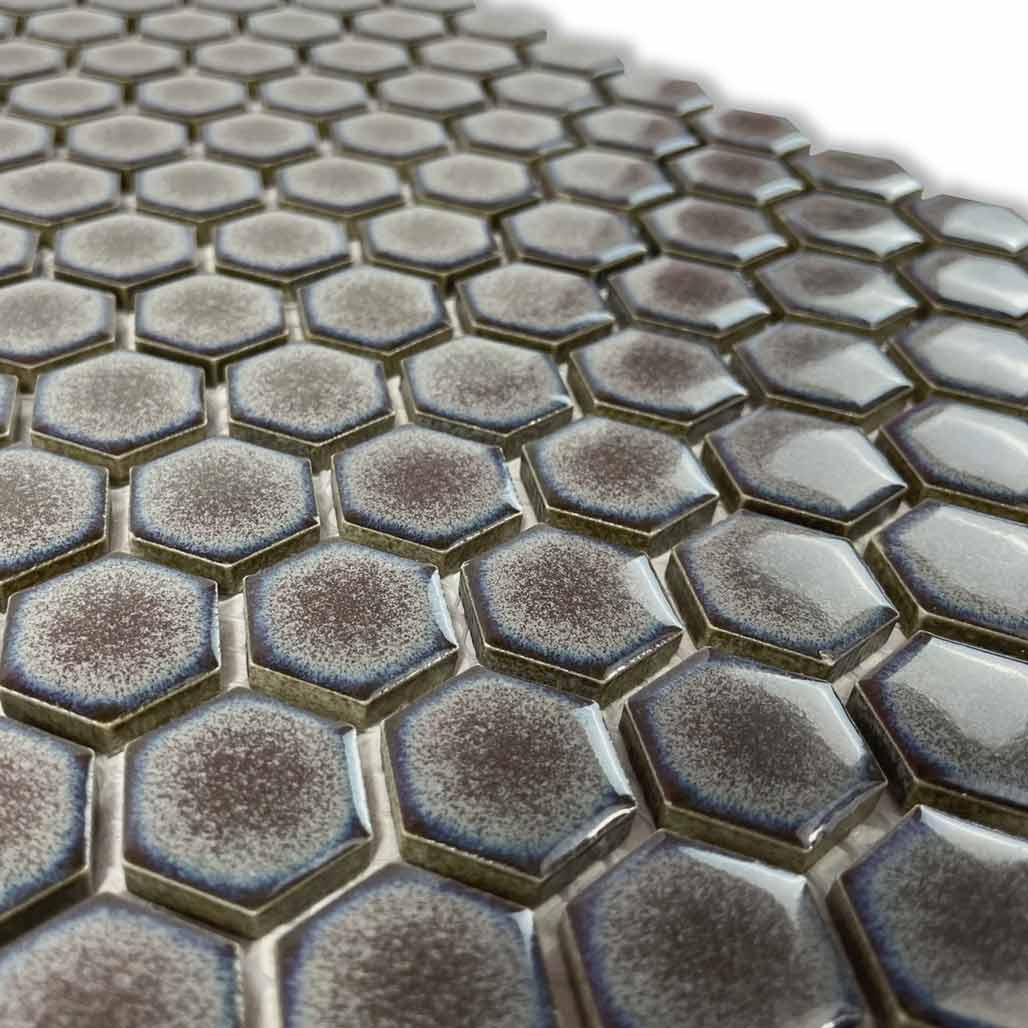 Mini Hexagon Steel Mosaic