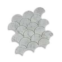 Load image into Gallery viewer, Aura Carrara Fan Mosaic

