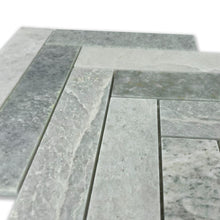 Load image into Gallery viewer, Aura Ming Green Herringbone Mosaic
