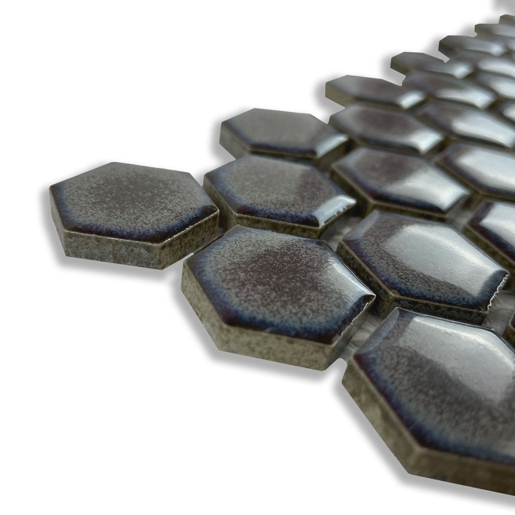 Mini Hexagon Steel Mosaic
